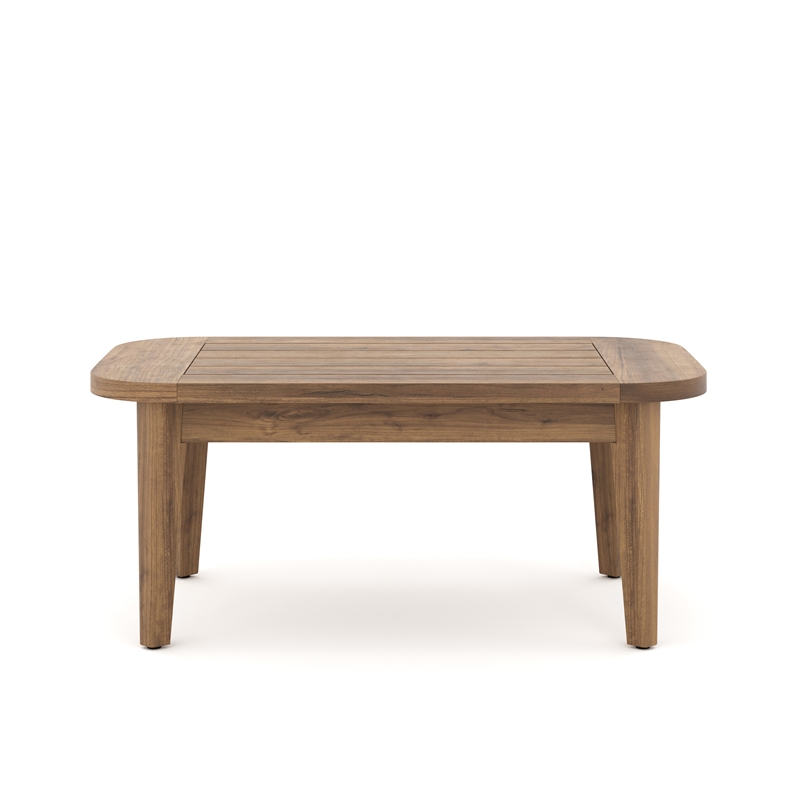 New Classic Furniture Bali Solid Wood Patio Coffee Table in Natural