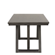 New Classic Furniture High Line Wood Dining Table in Gray