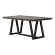 New Classic Furniture High Line Wood Dining Table in Gray