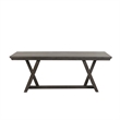 New Classic Furniture High Line Wood Dining Table in Gray