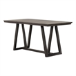 New Classic Furniture High Line Wood Counter Table in Gray