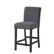 New Classic Furniture High Line 5-piece Wood Counter Table Set in Gray