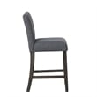 New Classic Furniture High Line 5-piece Wood Counter Table Set in Gray