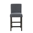 New Classic Furniture High Line 7-piece Wood Counter Table Set in Gray