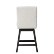 New Classic Furniture High Line Wood Counter Table & 6 Swivel Stools in White