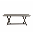 New Classic Furniture High Line 7-piece Wood Dining Table Set in Gray