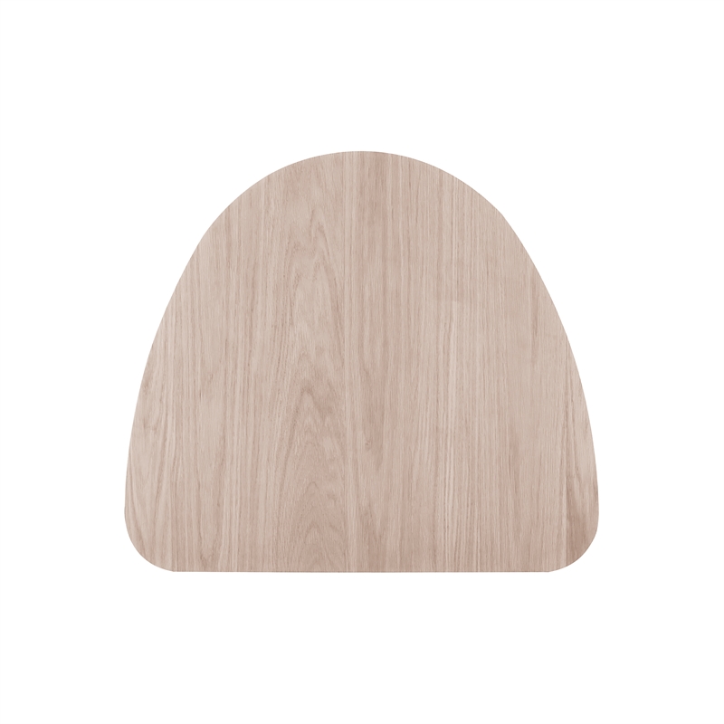 New Classic Furniture Oscar Wood Corner Dining Table in White Ash