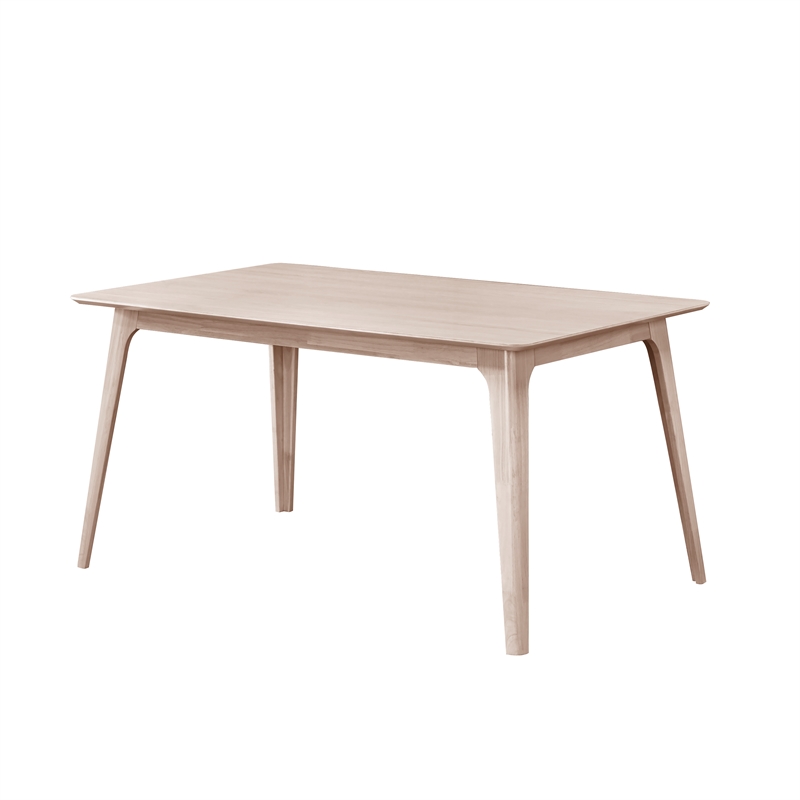 New Classic Furniture Oscar 5-piece Wood Dining Set in White Ash