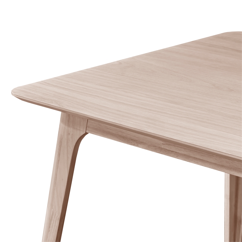 New Classic Furniture Oscar 7-piece Wood Dining Set in White Ash