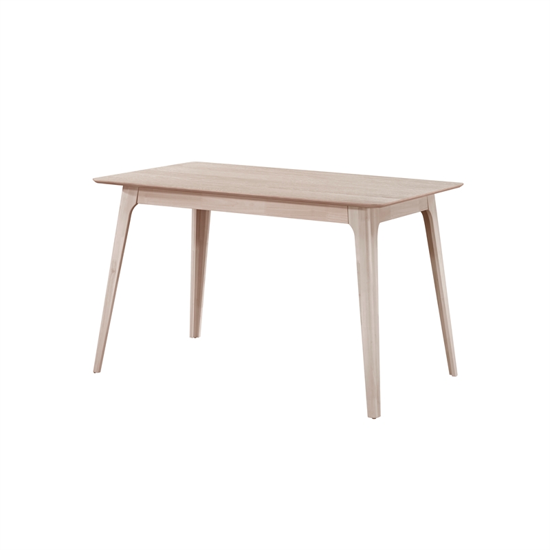 New Classic Furniture Oscar 5-piece Wood Counter Dining Set in White Ash