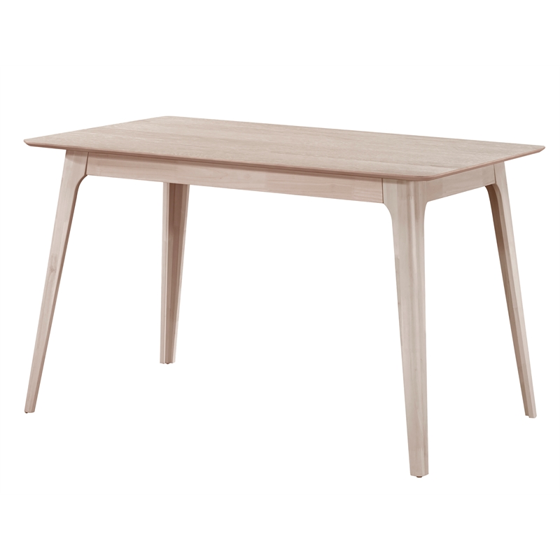 New Classic Furniture Oscar Wood Counter Height Table in White Ash