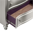 New Classic Furniture Reflections Wood 5-Drawer Chest in Silver