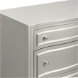 New Classic Furniture Reflections Wood 5-Drawer Chest in Silver