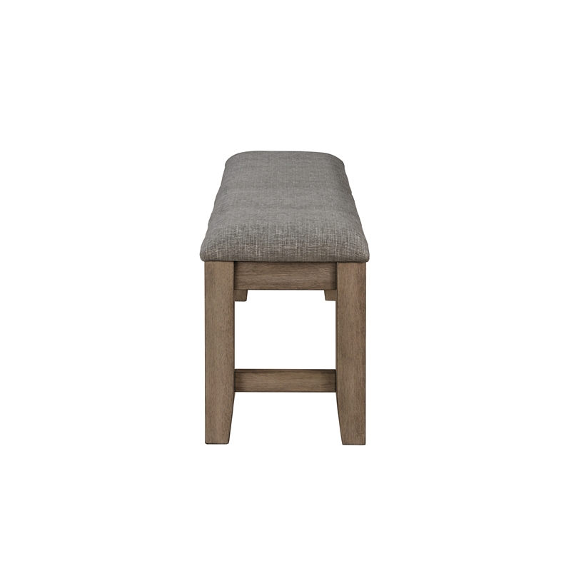 New Classic Furniture Harrisburg Wood Dining Bench in Walnut
