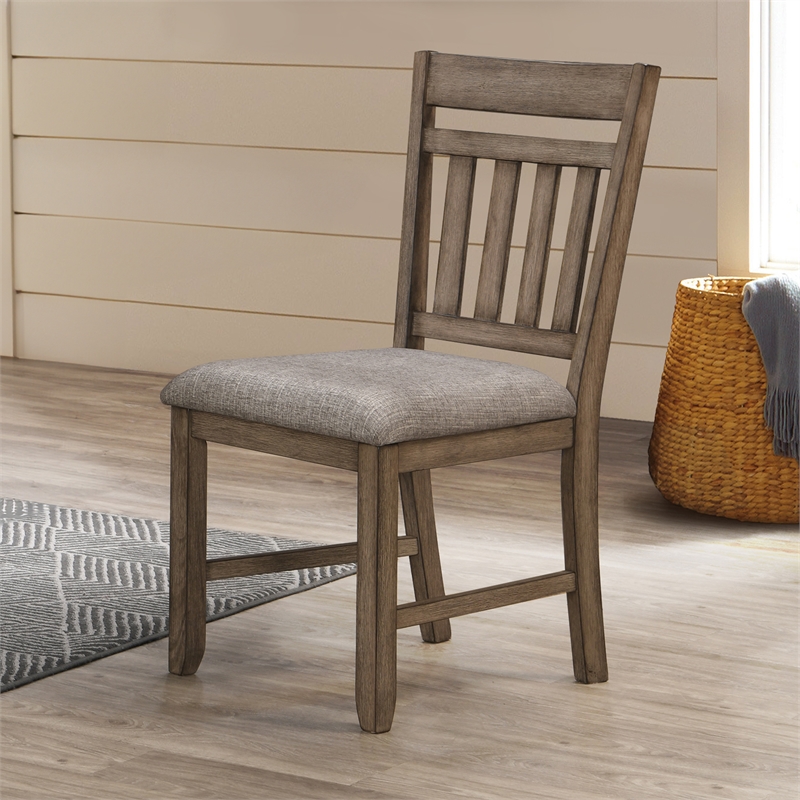 New Classic Furniture Harrisburg Wood Dining Chair in Walnut (Set of 2)
