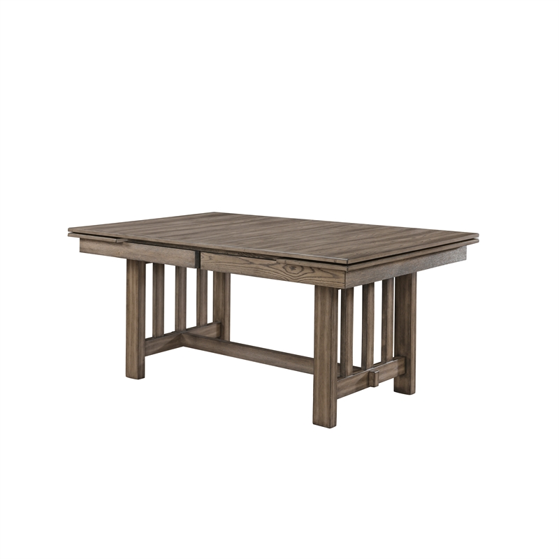 New Classic Furniture Harrisburg Wood Dining Table in Walnut