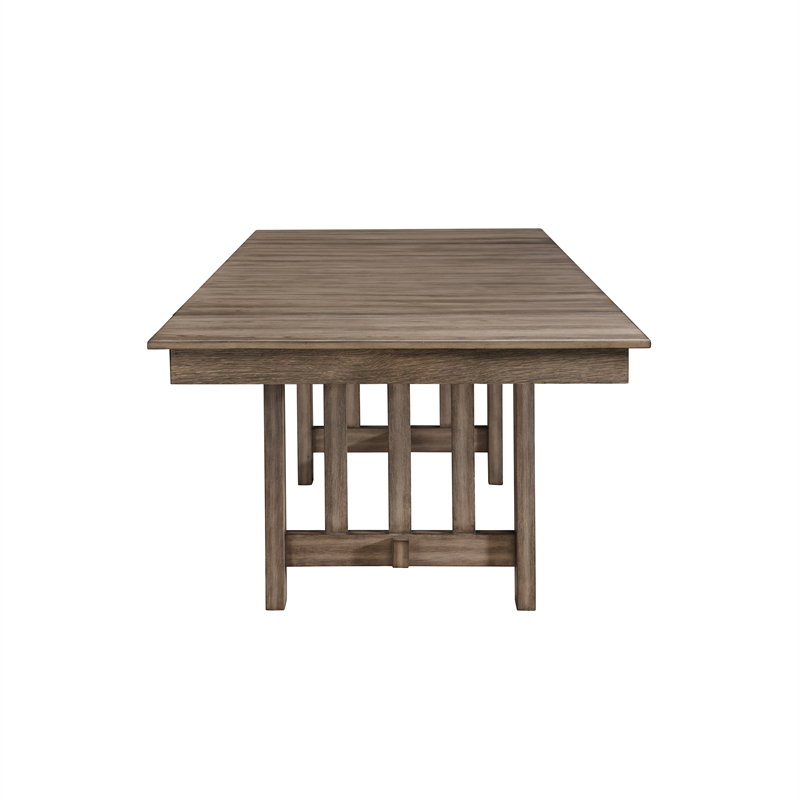 New Classic Furniture Harrisburg Wood Dining Table in Walnut