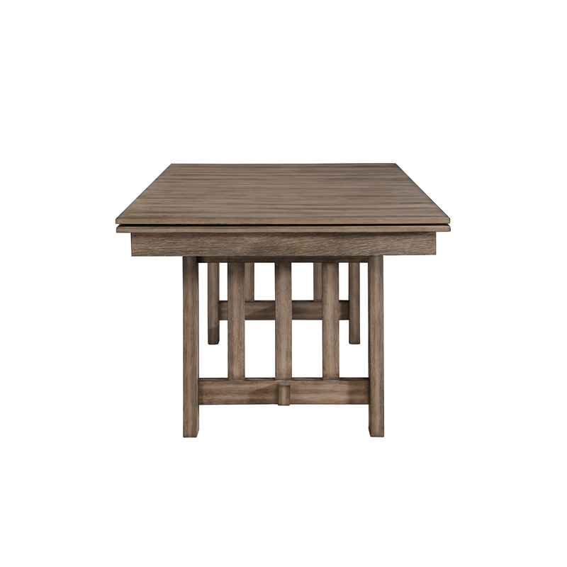 New Classic Furniture Harrisburg Wood Dining Table in Walnut