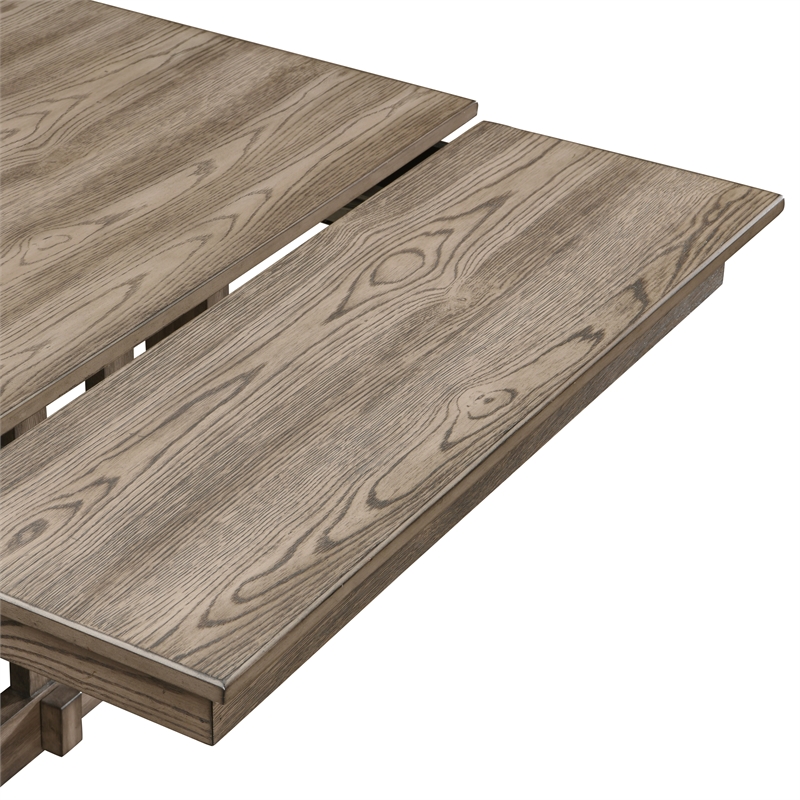 New Classic Furniture Harrisburg Wood Dining Table in Walnut