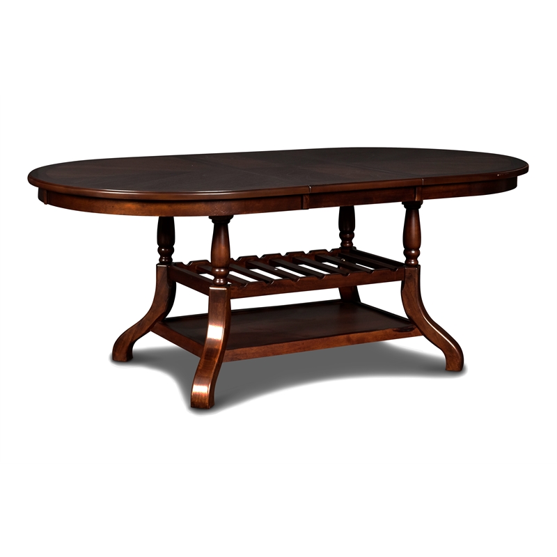 New Classic Furniture Bixby 5-Piece Wood Dining Room Set in Espresso