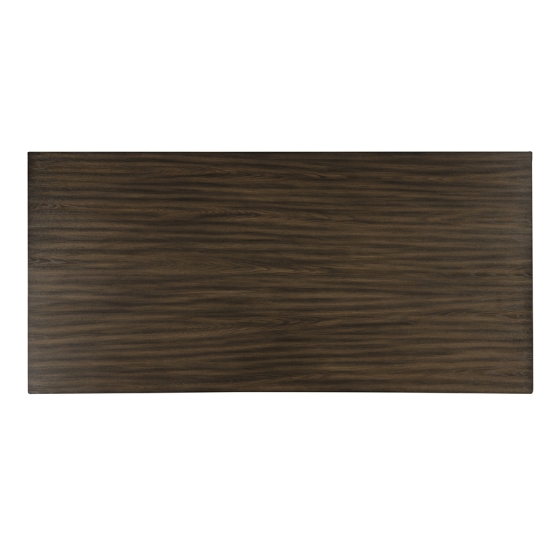 New Classic Furniture Cityscape Wood Rectangle Dining Table in Walnut