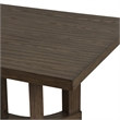 New Classic Furniture Cityscape Wood Rectangle Dining Table in Walnut