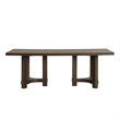 New Classic Furniture Cityscape Wood Rectangle Dining Table in Walnut