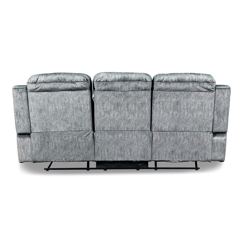 New Classic Furniture Tango 2-Piece Fabric Power Living Room Set in Shadow Gray