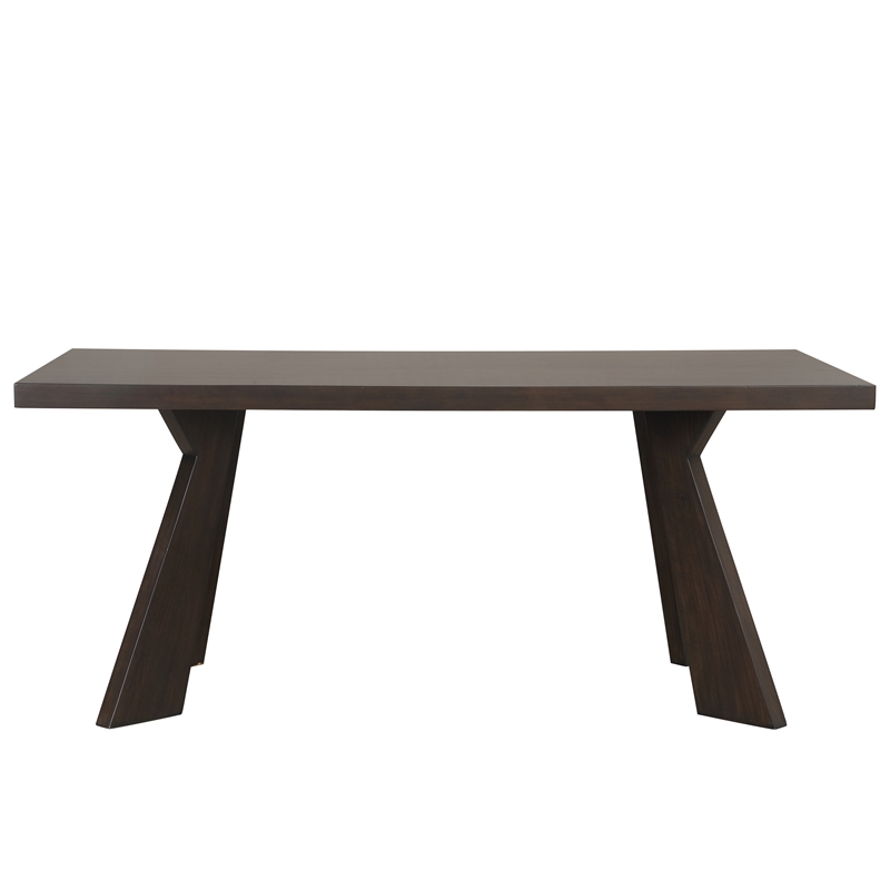 New Classic Furniture Chestnut Ridge 5-Piece Wood Dining Table Set in Brown