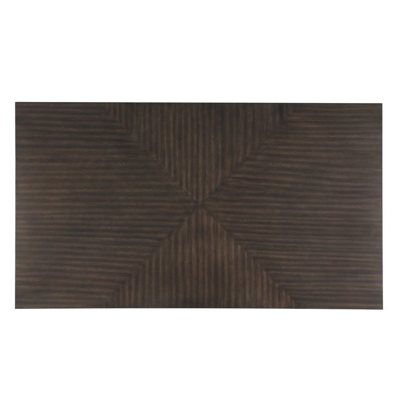New Classic Furniture Chestnut Ridge 5-Piece Wood Dining Table Set in Brown