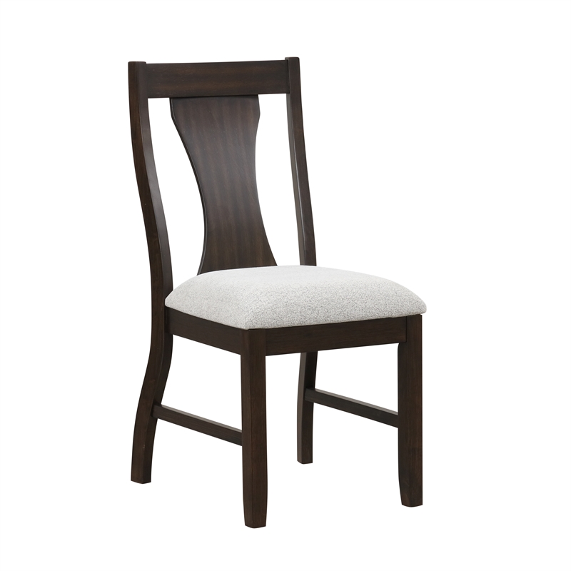 New Classic Furniture Chestnut Ridge 5-Piece Wood Dining Table Set in Brown