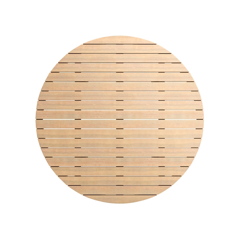 New Classic Furniture Wesley Wood Patio Coffee Table in Natural