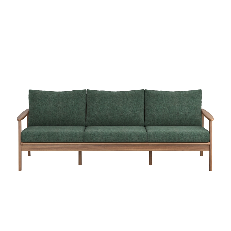 New Classic Furniture Ashton 2-Piece Wood Patio Conversation Set in Moss Green