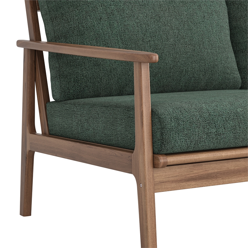 New Classic Furniture Ashton 2-Piece Wood Patio Conversation Set in Moss Green