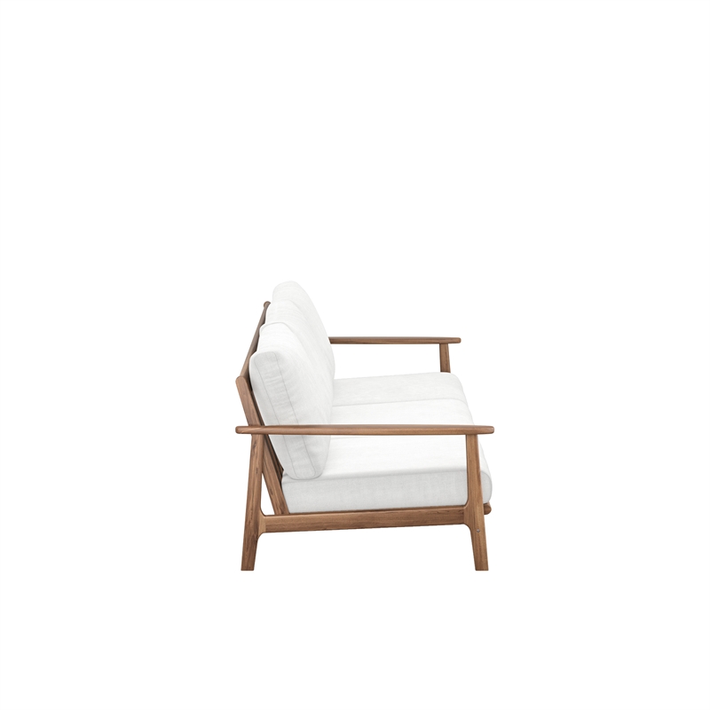New Classic Furniture Ashton 2-Piece Wood Patio Conversation Set in Natural