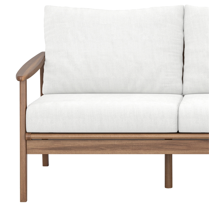 New Classic Furniture Ashton 2-Piece Wood Patio Conversation Set in Natural