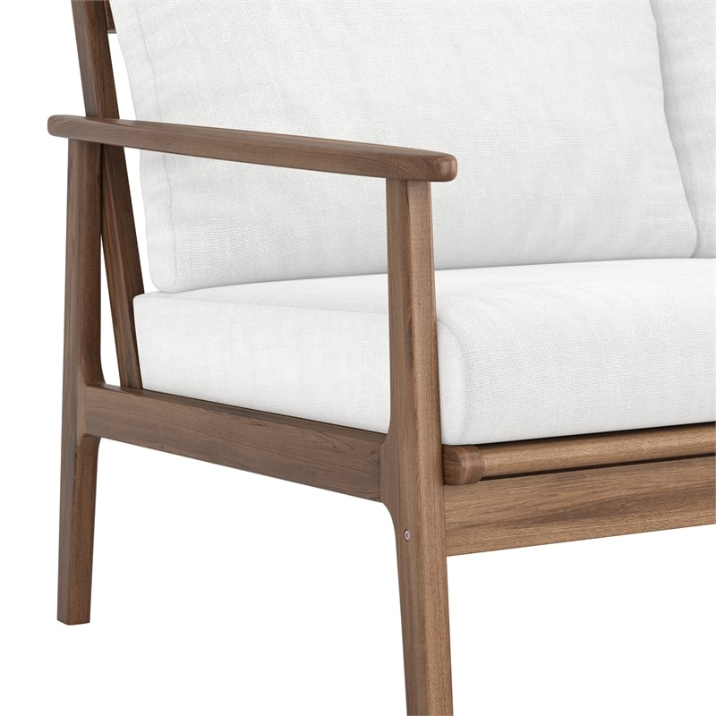 New Classic Furniture Ashton Wood/Fabric Patio Sofa in Natural