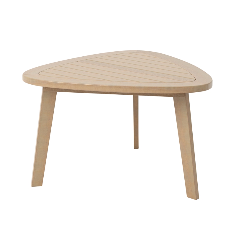 New Classic Furniture Radius Wood Patio End Table in Natural