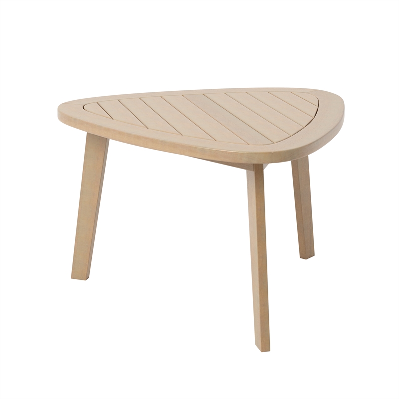 New Classic Furniture Radius Wood Patio End Table in Natural