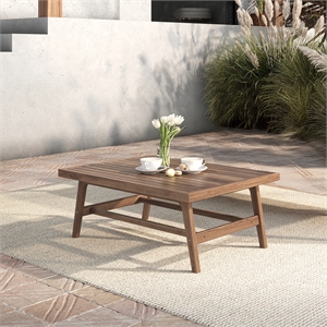 New Classic Furniture Ashton Wood Patio Coffee Table in Natural