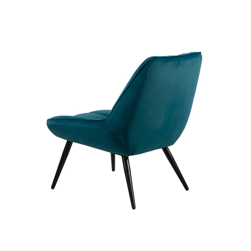 New Classic Furniture Astrid Metal and Fabric Accent Chair in Green