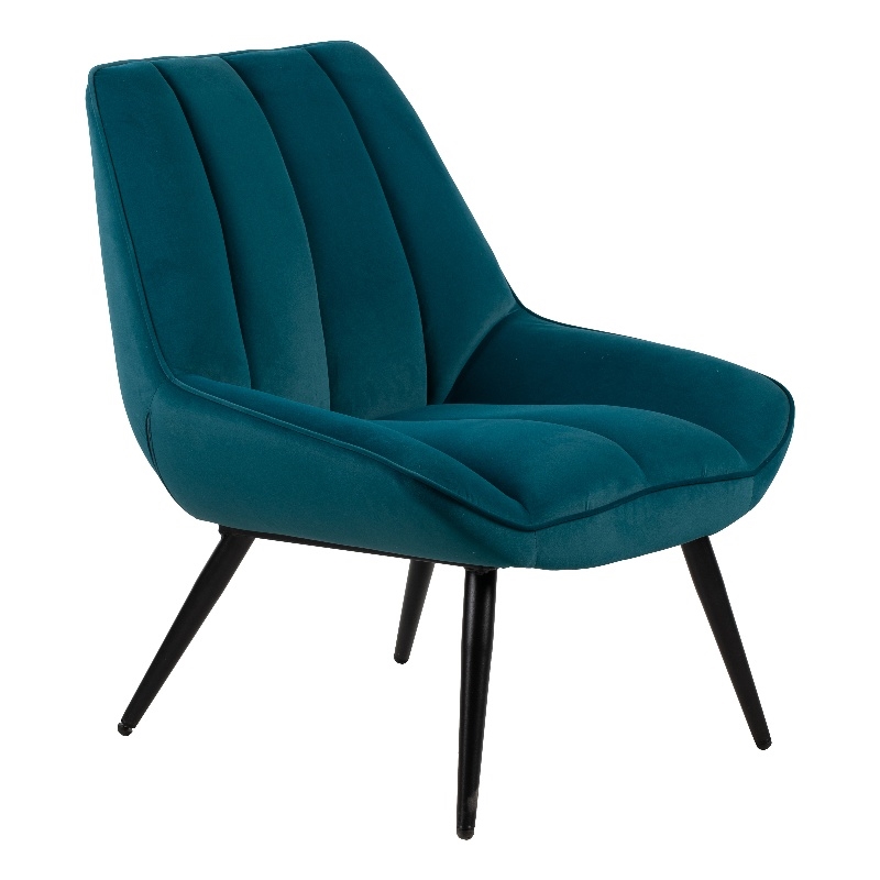 New Classic Furniture Astrid Metal and Fabric Accent Chair in Green