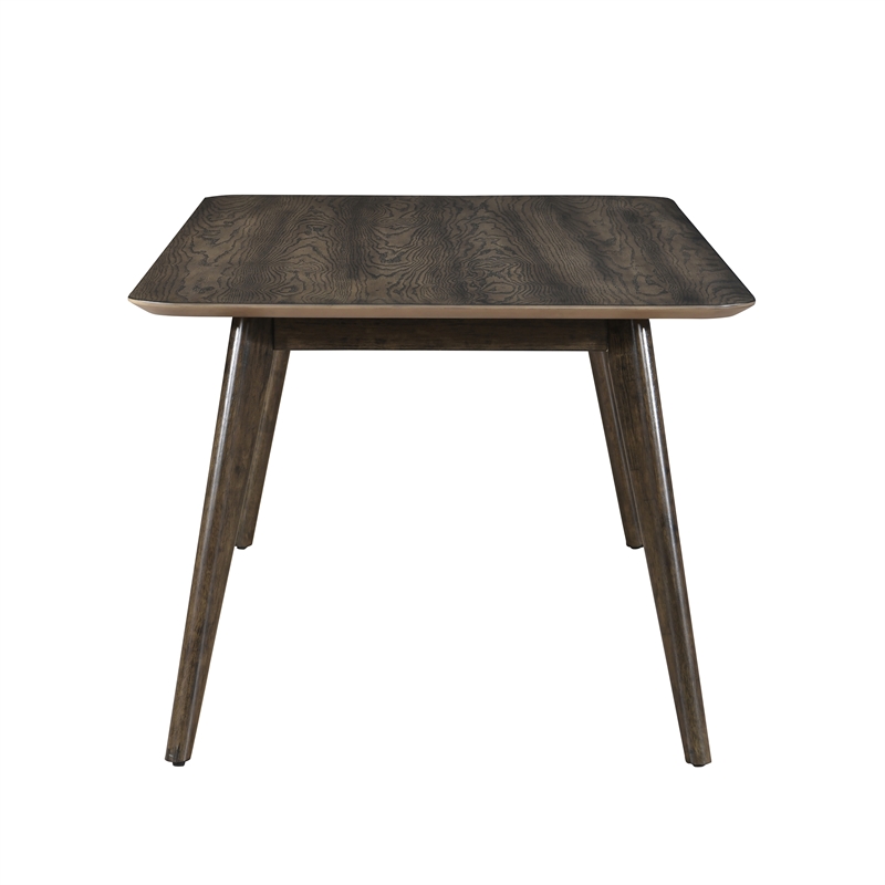 New Classic Furniture Rex 5-Piece Wood Rectangle Dining Set in Walnut