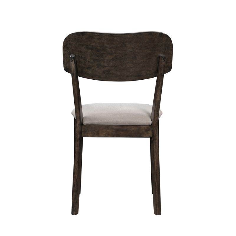 New Classic Furniture Rex 7-Piece Wood Rectangle Dining Set in Walnut