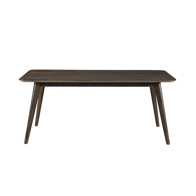 New Classic Furniture Rex 7-Piece Wood Rectangle Dining Set in Walnut