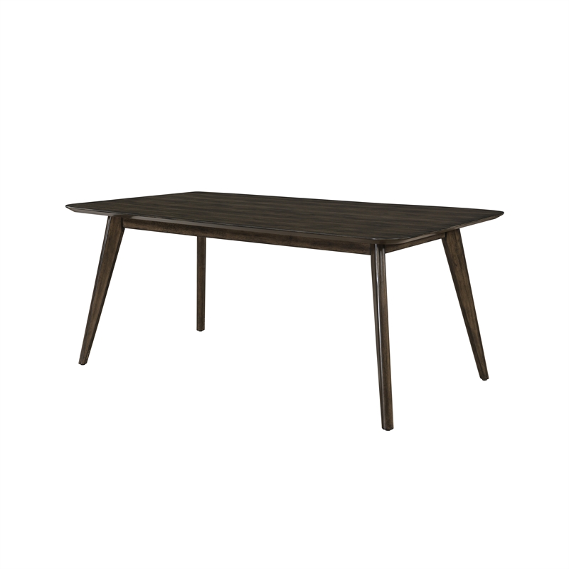 New Classic Furniture Rex Wood Fixed Top Rectangle Dining Table in Walnut