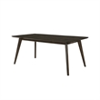 New Classic Furniture Rex Wood Fixed Top Rectangle Dining Table in Walnut