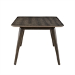 New Classic Furniture Rex Wood Fixed Top Rectangle Dining Table in Walnut