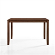 New Classic Furniture Pascal Wood Rectangular Counter Dining Table in Walnut
