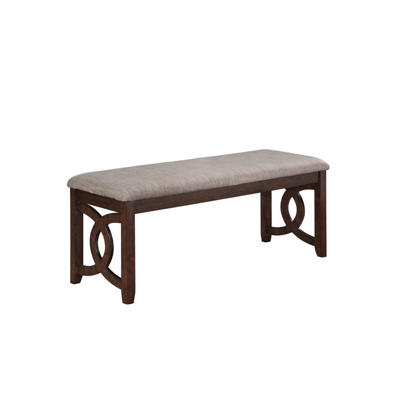 New Classic Furniture Gia 6-Piece Wood Dining Table Set in Cherry
